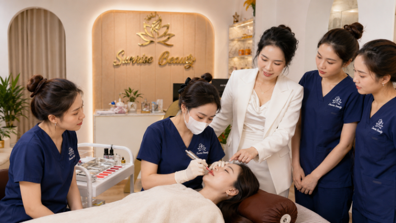 Phun Môi Collagen tại Sunrise Beauty